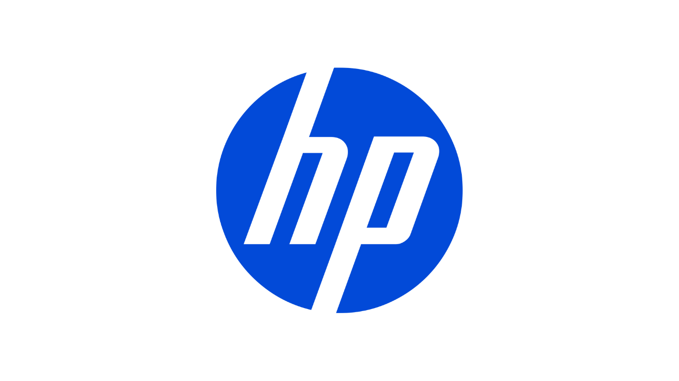 HP logo – representing Hewlett-Packard, a provider of PCs, printers, and business IT hardware solutions.