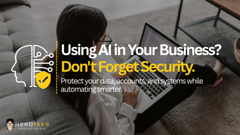 Comparison chart showing key differences between basic AI chatbots and integrated AI agents for business security.
